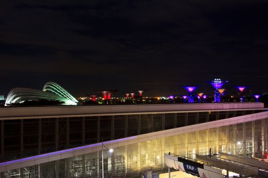 garden by the bay night view