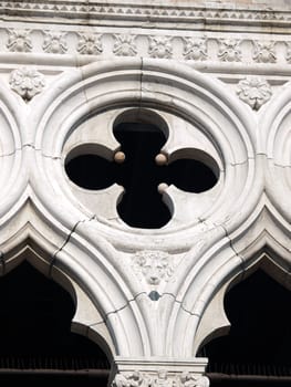 Venice - tracery from the Doge's Palace, one of venice symbol