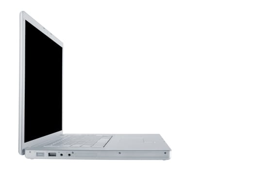 Modern and stylish laptop on a white background