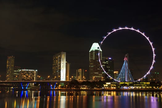 singapore flyer river view