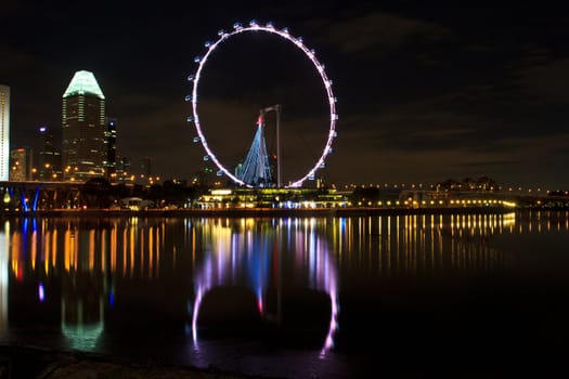 singapore flyer river view