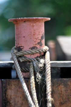 rope mooring mast ship