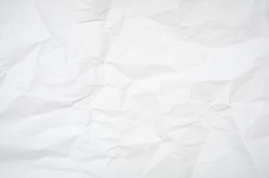 Abstract Background - White Blank Wrinkled Paper Texture