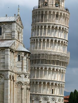 Pisa - Leaning Tower and Duomo in the Piazza dei Miracoli