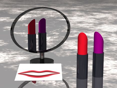 the lipstick