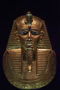 One of the masks of Tutankhamun - original mask.