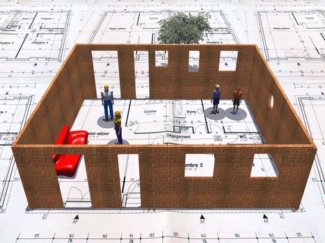 a very modern house