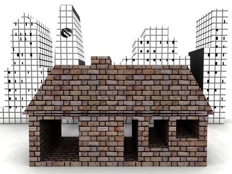 a very modern house