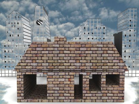 a very modern house