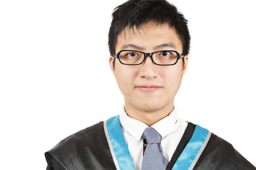 Male student graduating