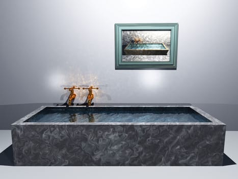 the bathtub