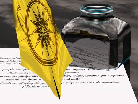 pen of fountain pen