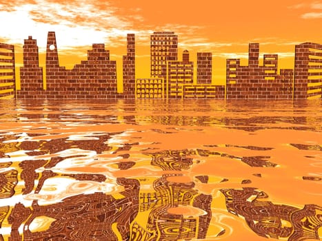 the city and its reflection