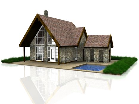 a very modern house