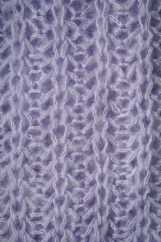 Lilac knitted wool background