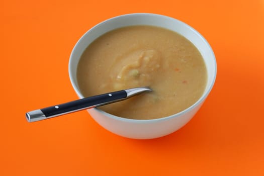 vegetable soup in bowl