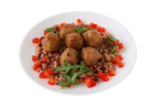 meatballs with vegetables