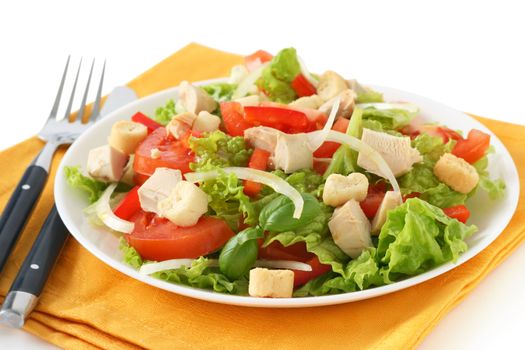 salad with chicken