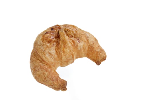 Fresh croissant isolated on white background