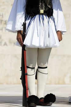 gardian of parliament in athens in greece