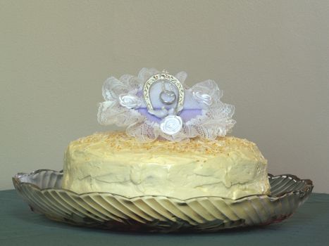 Portrait of a Honey Wedding  cake