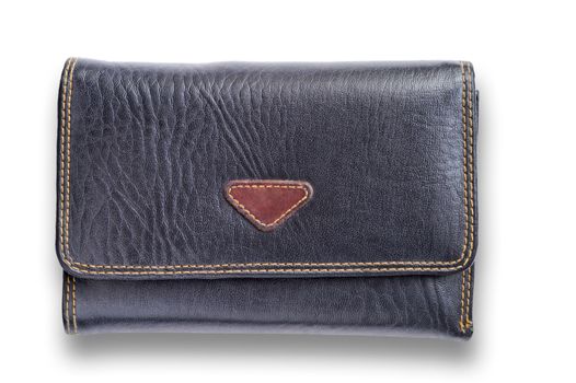 Leather wallet with place for logo - with clipping path