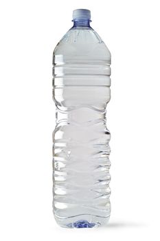 Water bottle with clipping path