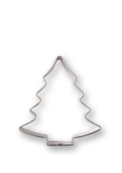 Tree shaped cookie cutter with clipping path