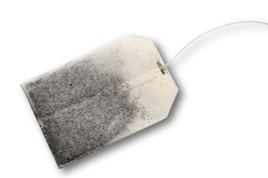 Tea bag with clipping path