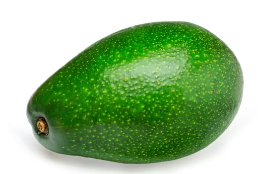 Isolated avocado with clipping path