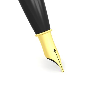 3D render of fountain pen