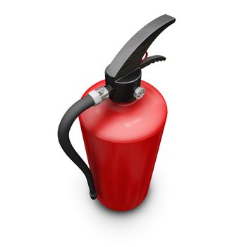 3D render of a fire extinguisher