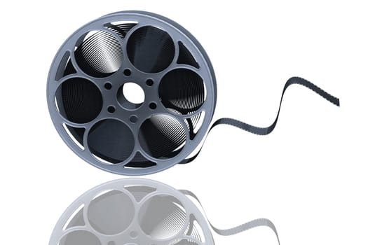 3D render of a film reel