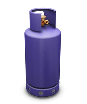 3D render of a butane gas bottle