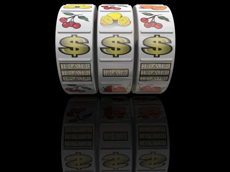 3d render of jackpot 