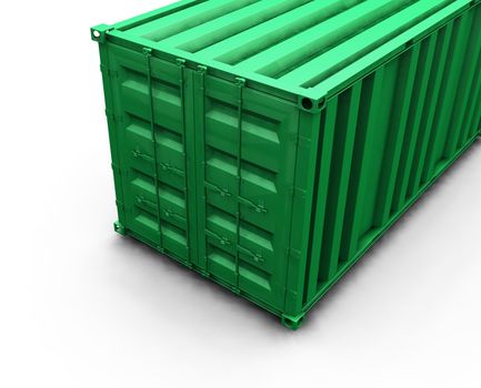 3D render of a freight container