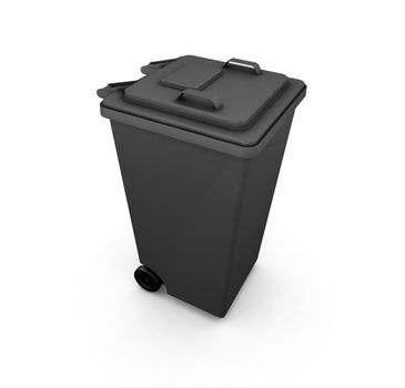 3D render of a wheelie bin