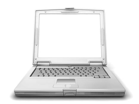 3D render of a generic laptop