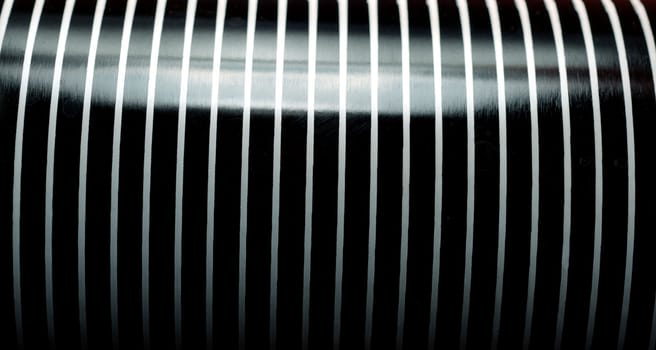Black and white stripe background of metal surface