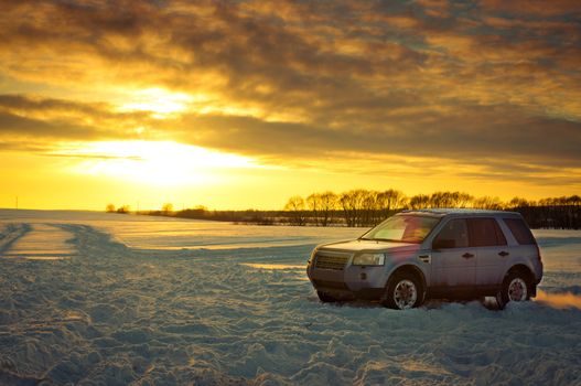Land Rover Freelander suv
Car on background the Russian winter.
February 19, 2011. Mattrazz Trophy # 18