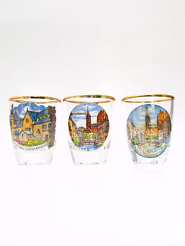 A packe shot glass of Strasbourg landmark