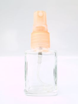 A glass spray bottle