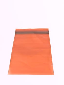 Brown Plastic bag for medicine isolated on white back ground