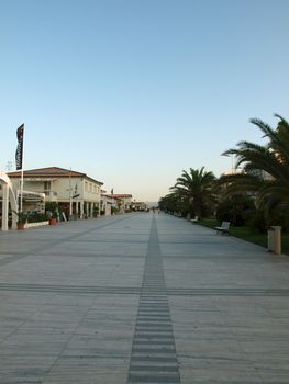 morning in the seaside resort