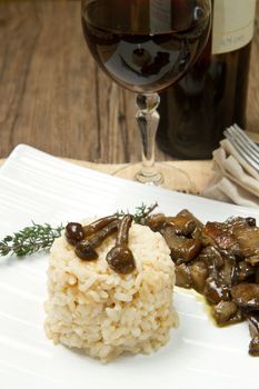 Risotto with mushrooms 