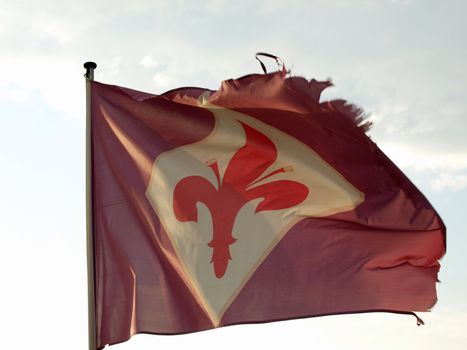 florence flag in the wind
