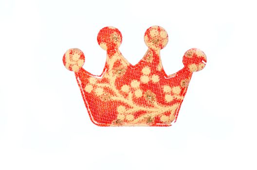 decorative crown isolated on white background.