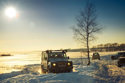 Land Rover Defender 110 suv
Car on background the Russian winter.
February 19, 2011. Mattrazz Trophy # 18