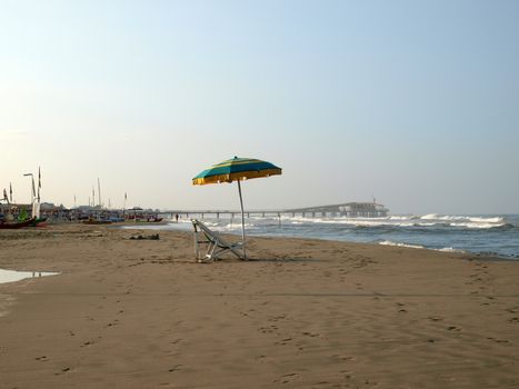 morning in the seaside resort