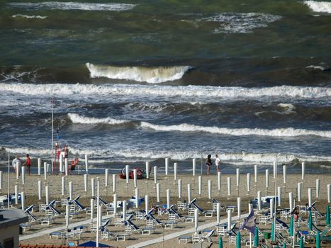 morning in the seaside resort